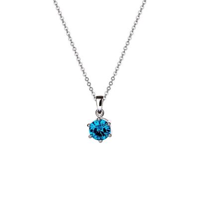 Sirius - Vivid Blue Solitaire - Necklace