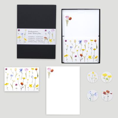 A5 stationery box »Scattered Flowers«