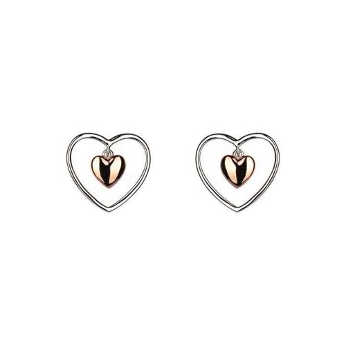 With Love - Heart Drop Earrings