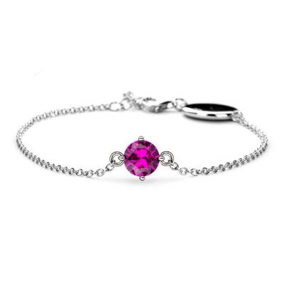 October Birthstone Bracelet - Pink Tourmaline