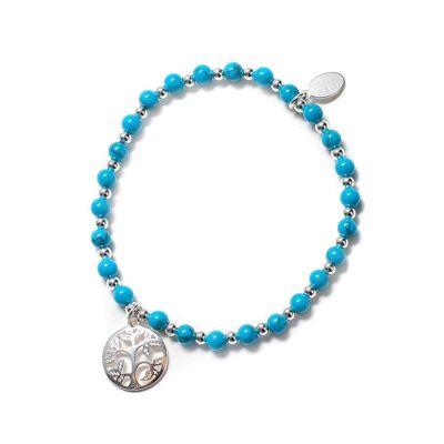 Pulsera Apilable Cielo Turquesa