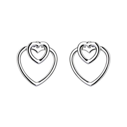 With Love - Dual Hearts Earrings