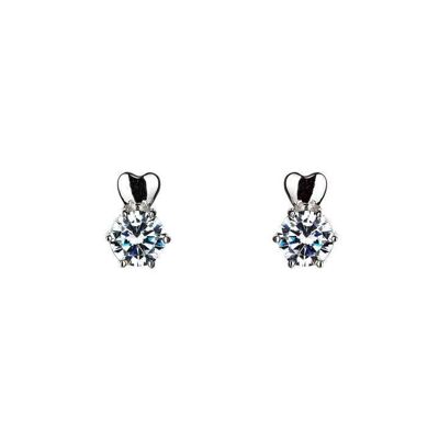 Sirius - Heart Sparkle Stud Earrings