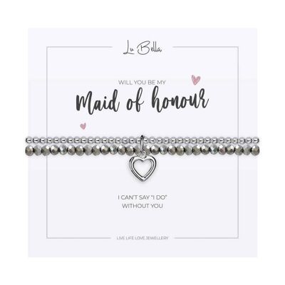 Will You Be My Maid Of Honor Sentiments Pulsera