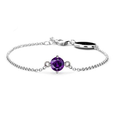 February Birthstone Bracelet - Amethyst