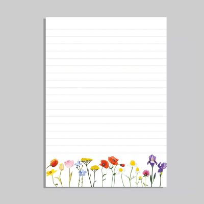 DIN A5 notepad »Wildflowers«