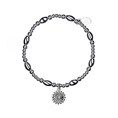 Pulsera apilable de margaritas