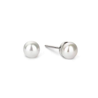 June Birthstone Earrings - Pearl