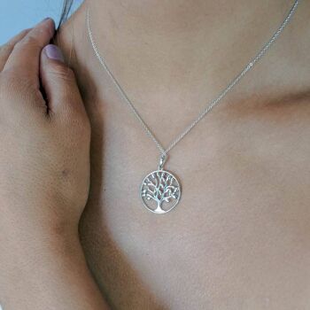 Gaia - Arbre De Vie Argent - Collier 2