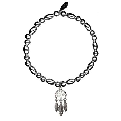 Oval Dreamcatcher of Life Stacking Bracelet