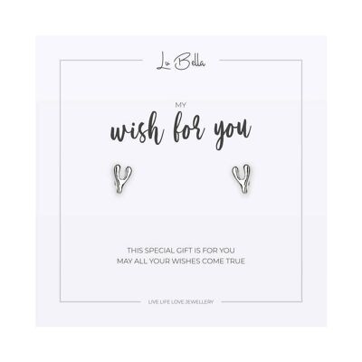 Boucles d'oreilles My Wish For You Sentiments