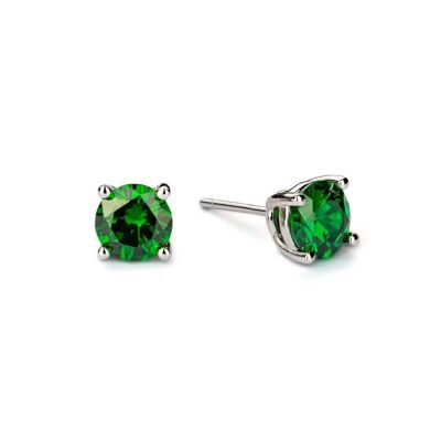 May Birthstone Earrings - Emerald