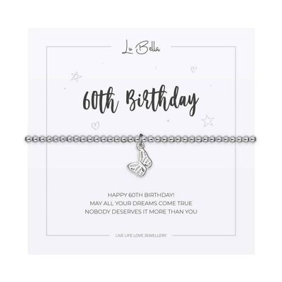 60th Birthday Sentiments Bracelet