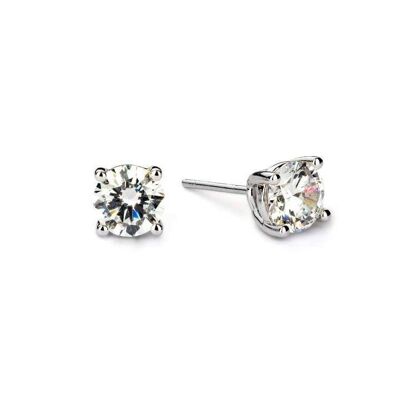 April Birthstone Ohrringe - Kristall/Diamant