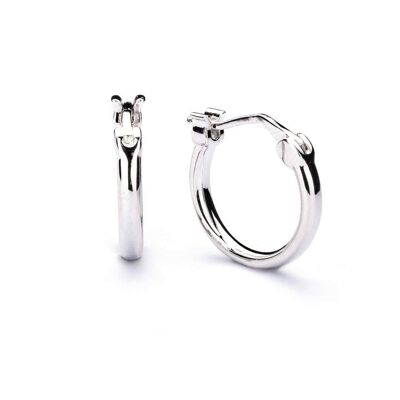 Eudora - Silver Hoop Earrings