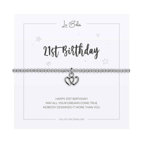 21st Birthday Sentiments Bracelet