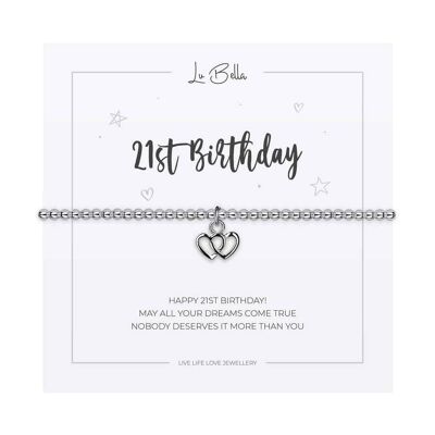 21st Birthday Sentiments Bracelet