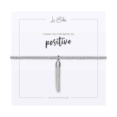 Thank You For Being So Positive Sentiments Bracelet
