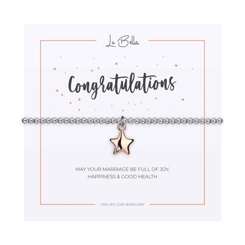 Congratulations Sentiments Bracelet