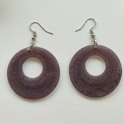 Boucles d'oreilles de forme ronde