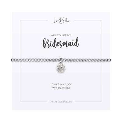 Will You Be My Bridesmaid Sentiments Pulsera