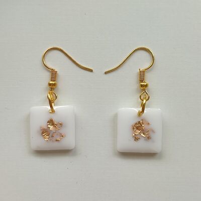 Earrings small square