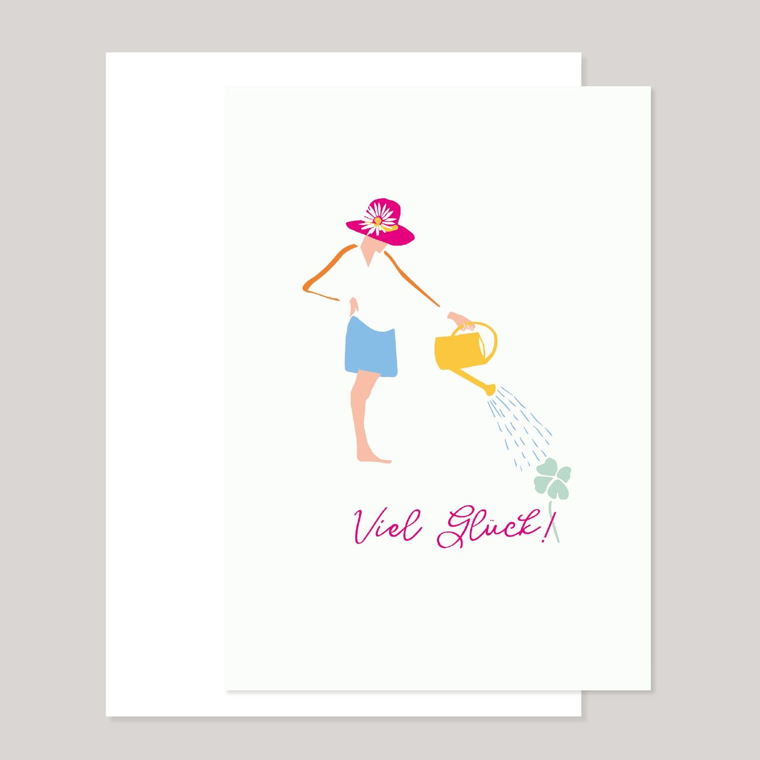 Greeting card "good luck"