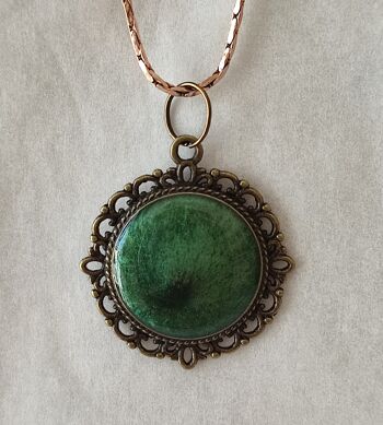 Collier vintage vert