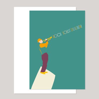 Birthday card »Trumpeter«