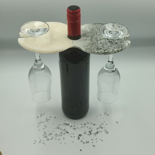 Wine holder with two glasses - 2