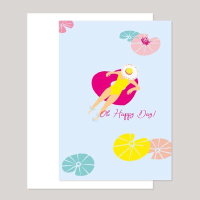 Greeting card "Oh happy day"