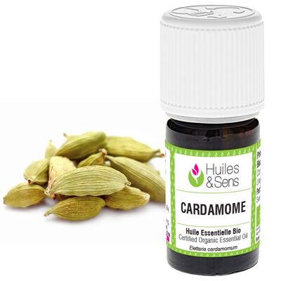aceite esencial de cardamomo (orgánico) -5 ml