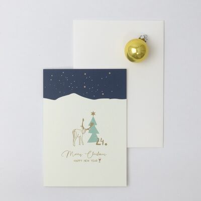 Carte de Noël & Nouvel An "Dans les montagnes"