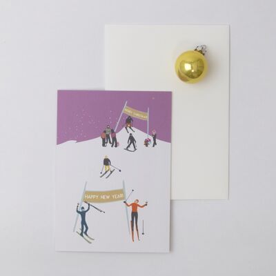 Christmas & New Year card »ski slope«