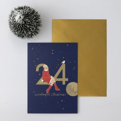Weihnachtskarte »Wonderful Christmas!«