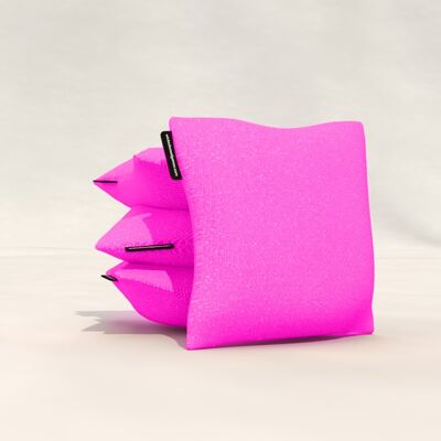 Cornhole Bags - 2x4 Bags - Blue & Pink