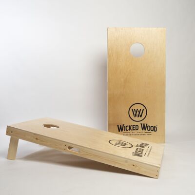 Cornhole Set - 120x60 - Wicked Wood Design (Offizielle Turniermaße)