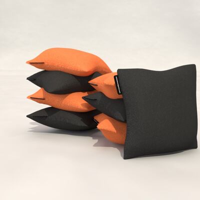 Cornhole Taschen - 2x4 Taschen - Schwarz & Orange
