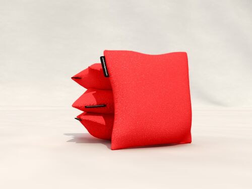 Cornhole Bags - 2x4 Bags - Red & Black