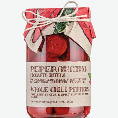 Whole Hot Cherry Peppers in Olive Oil