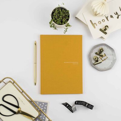 Mustard Linen Notebook