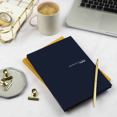 Blue Linen Notebook