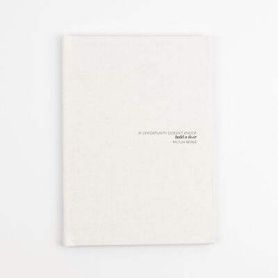 White Linen Notebook