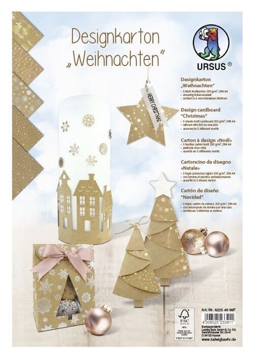 Designkarton Sortierung "Weihnachten", DIN A4