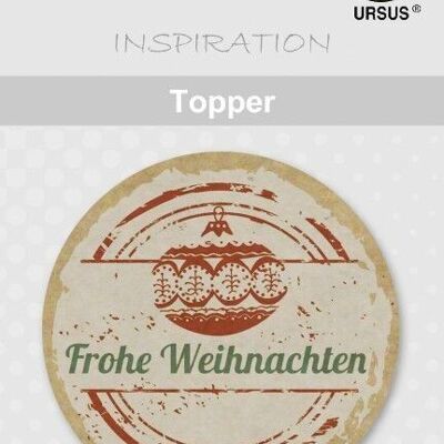 Topper "Frohe Weihnachten"