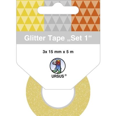 Glitter tape set of 3 "1"