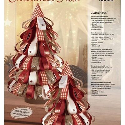 Sapins de Noël en papier "Landhaus"