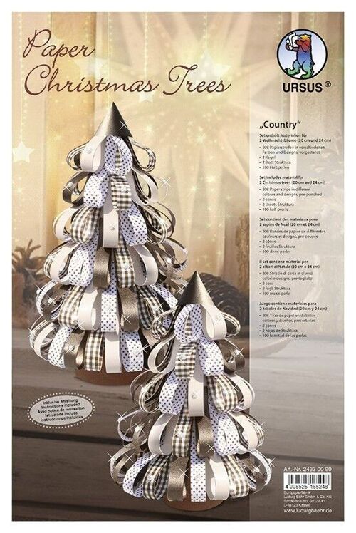 Paper Christmas Trees "Country"