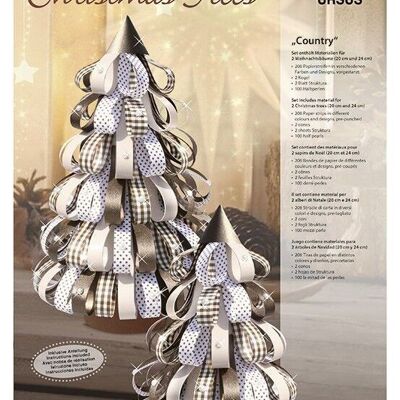 Paper Christmas Trees "Country"