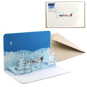 Carte pop-up "Paysage de Noël" 3